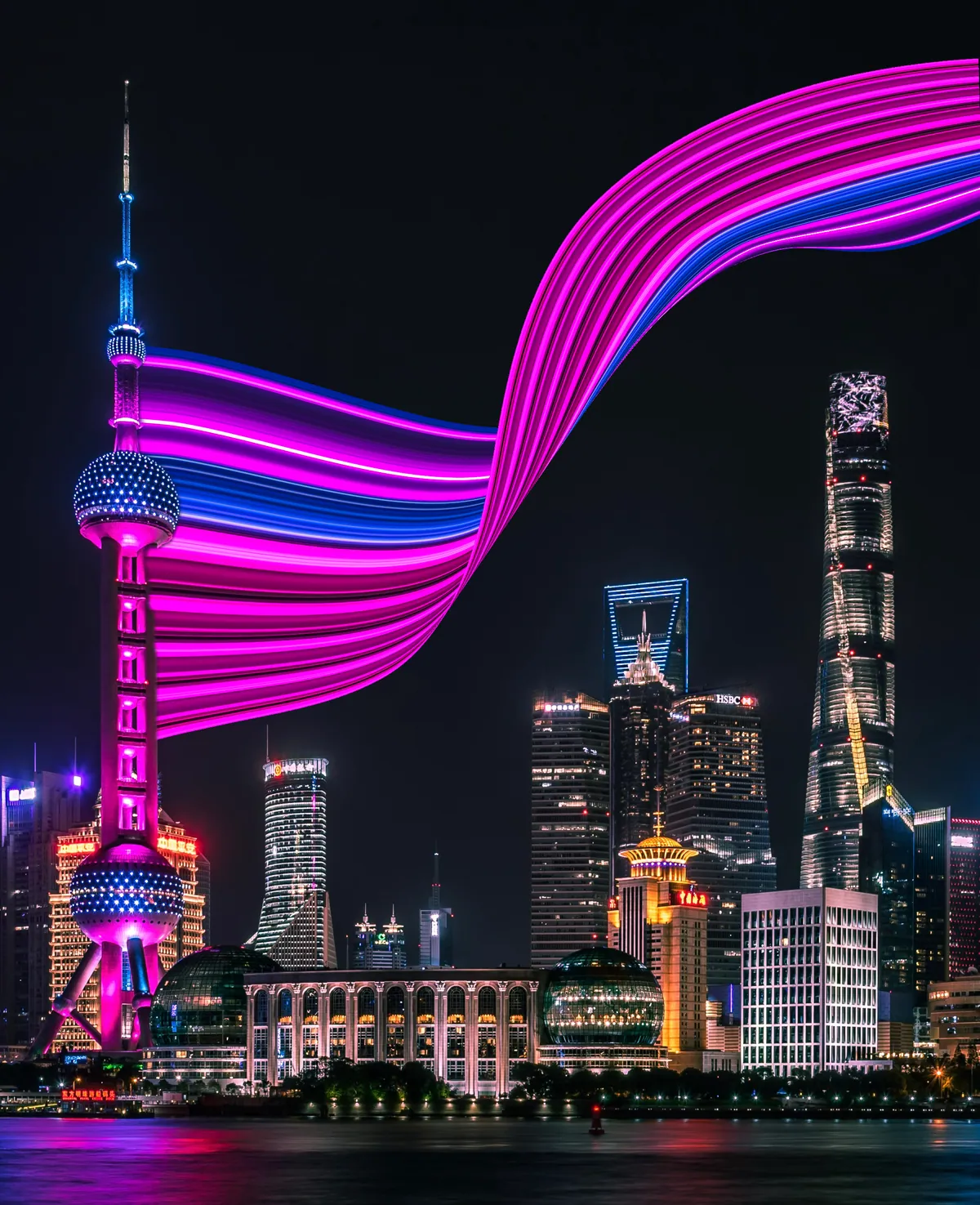 Shanghai — after the pixel stretch effect
